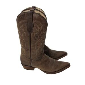 Circle G Men's Cowbot Boots, Brown Leather L5093 size 9.5 EE